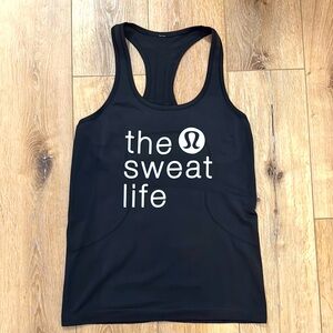 RARE 🦄 Lululemon “the sweat life” tank size 10